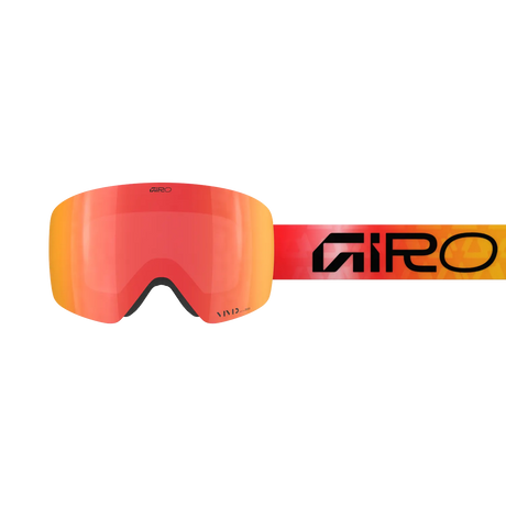 Giro Contour RS Snow Goggles - 2026 Red Faded Fragments Strap with Vivid Ember Lens + Bonus Vivid Infrared Lens
