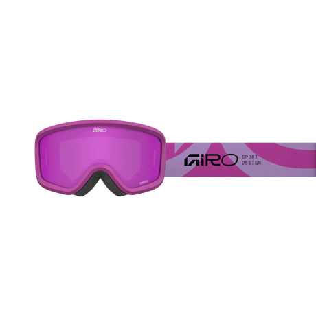 Giro Chico 2.0 Youth Snow Goggles - 2026 Mauve Purple Flow Strap with Amber Pink Lens