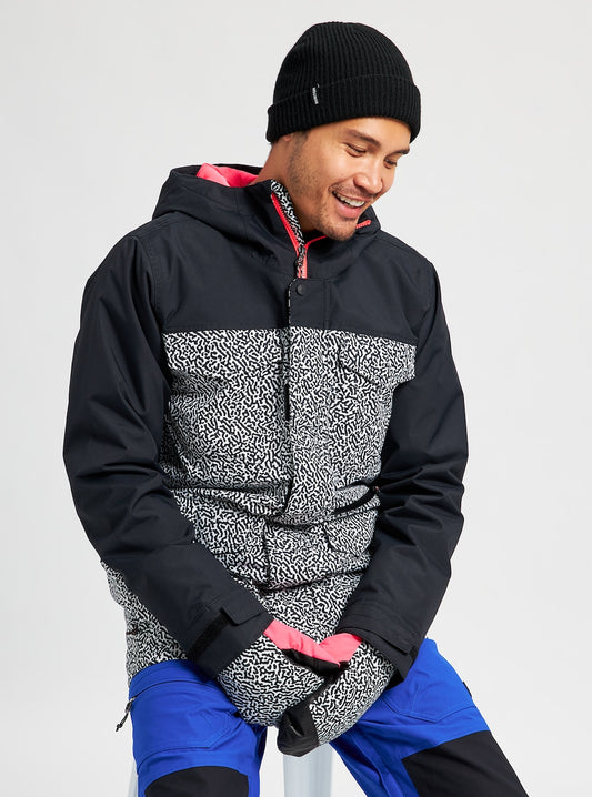 Burton Men's Covert Jacket - True Black / PJ Print - Large