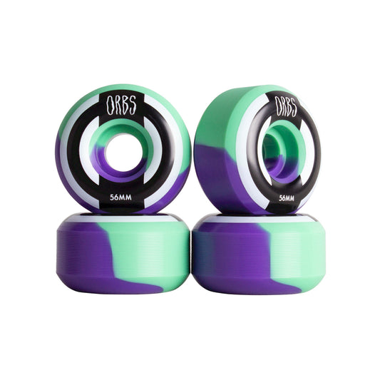 Orbs Apparitions Skateboard Wheels Mint/Lavender 56mm