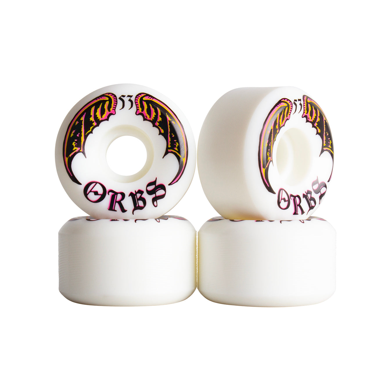 Orbs Specters Skateboard Wheels White 53mm