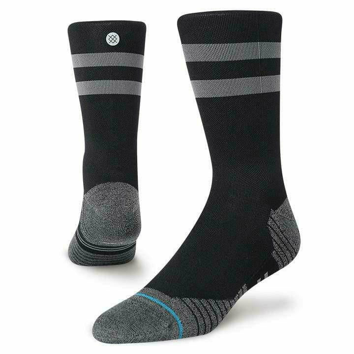 Stance Run Light Crew Socks - Black