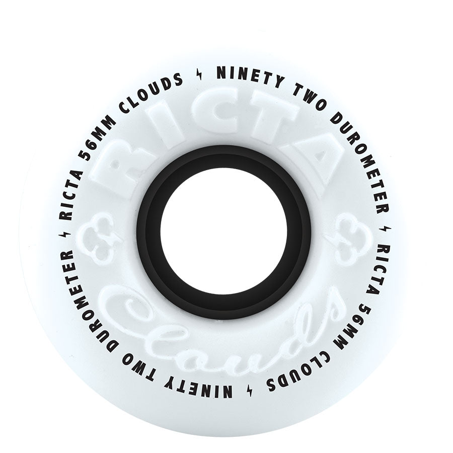 Ricta Clouds Black 56mm 92a Skateboard Wheels