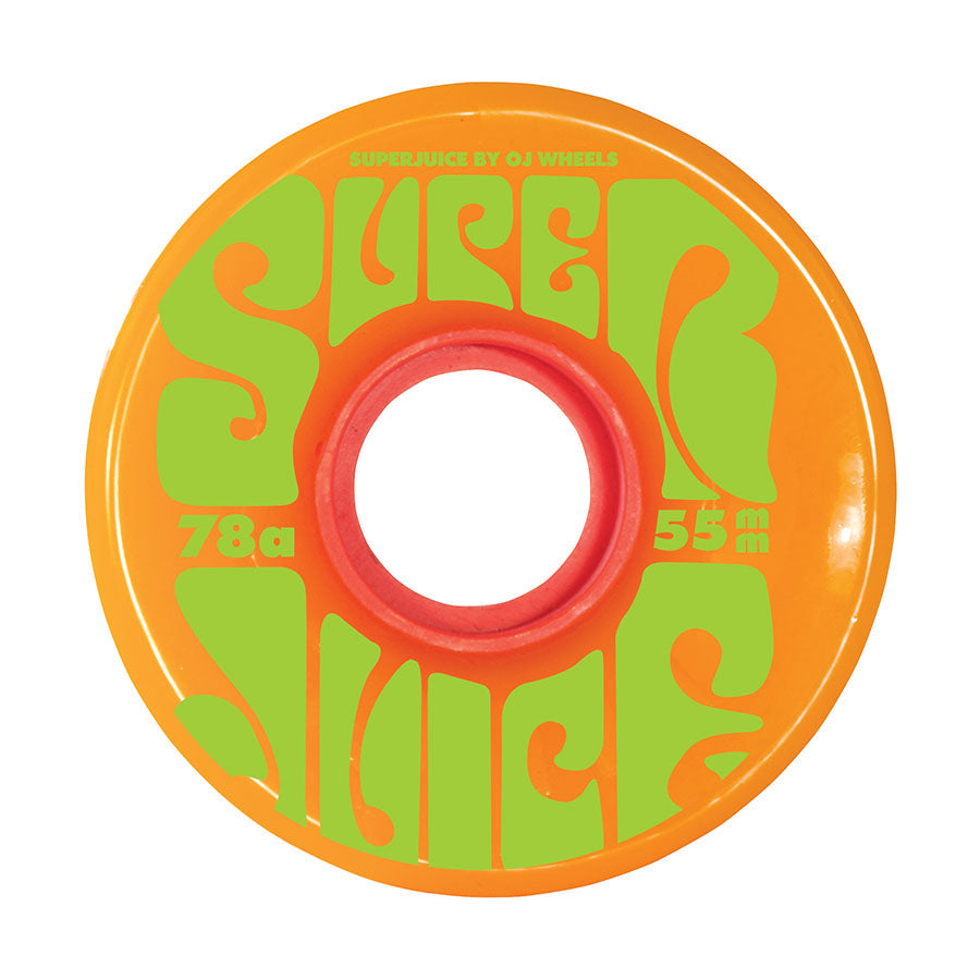 OJ Mini 78a Super Juice Orange Green 55mm Skateboard Wheels