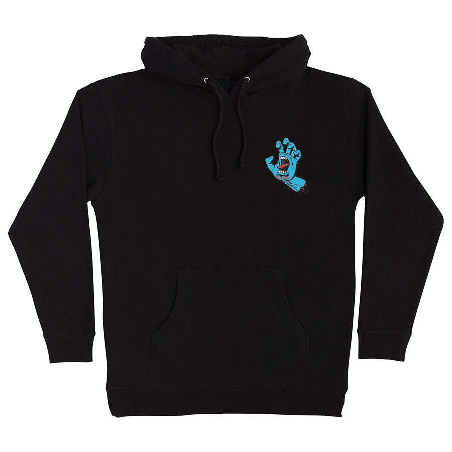 Screaming Hand P/O Hooded Sweatshirt Santa Cruz Black