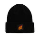 Santa Cruz Flamed Not a Dot Long Shoreman Beanie - Black