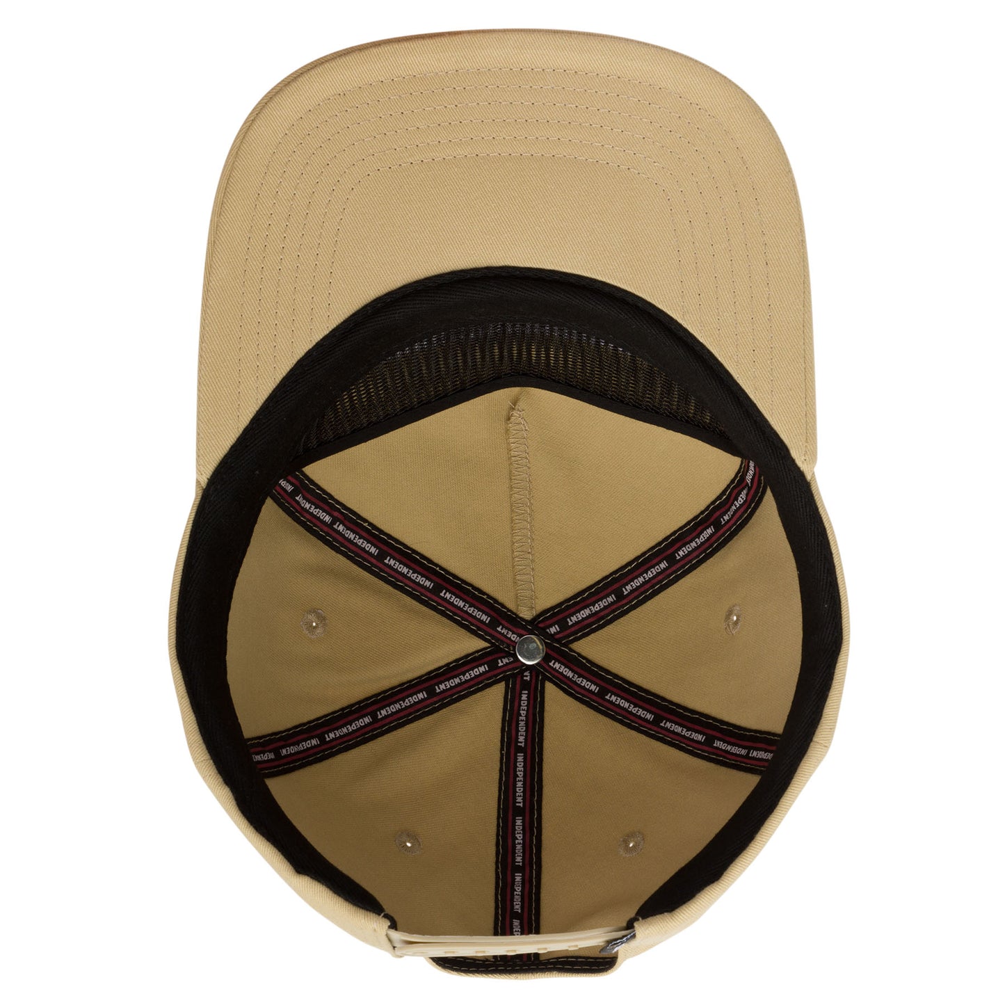 Independent Baseplate Snapback Unstructured Mid Unisex Hat - Tan