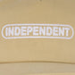 Independent Baseplate Snapback Unstructured Mid Unisex Hat - Tan