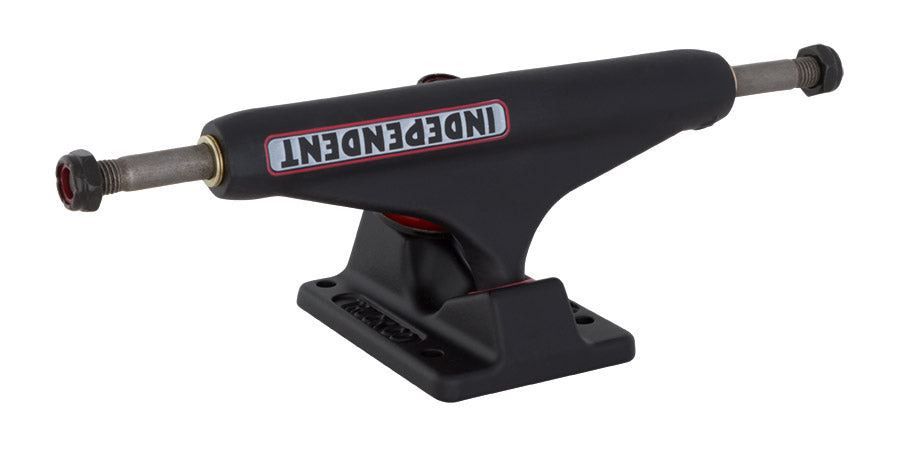 Independent Stage 11 Bar Logo Flat Black Standard Skateboard
