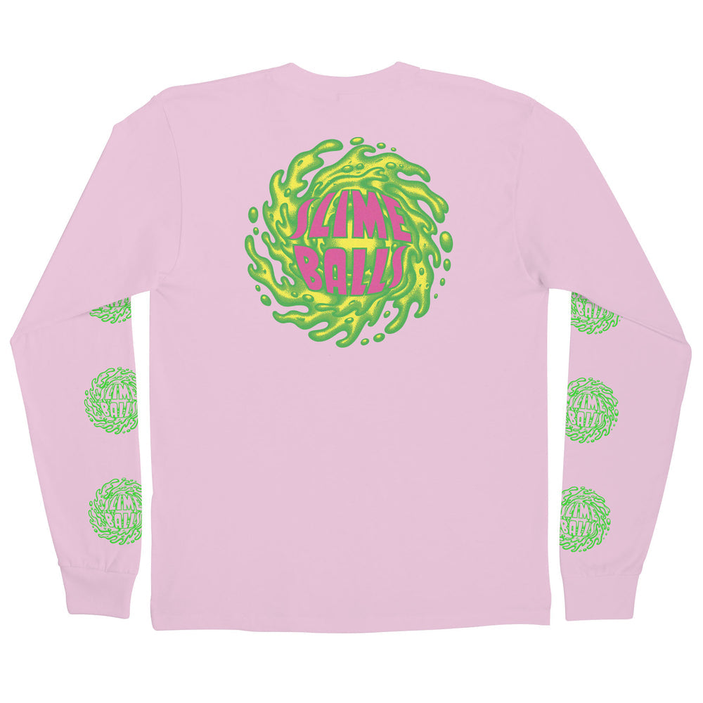 Slime Balls SB Logo Long Sleeve T-Shirt - Pink