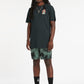 Volcom Frickin Mix Elastic Waist Shorts - Dark Forest