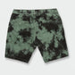 Volcom Frickin Mix Elastic Waist Shorts - Dark Forest