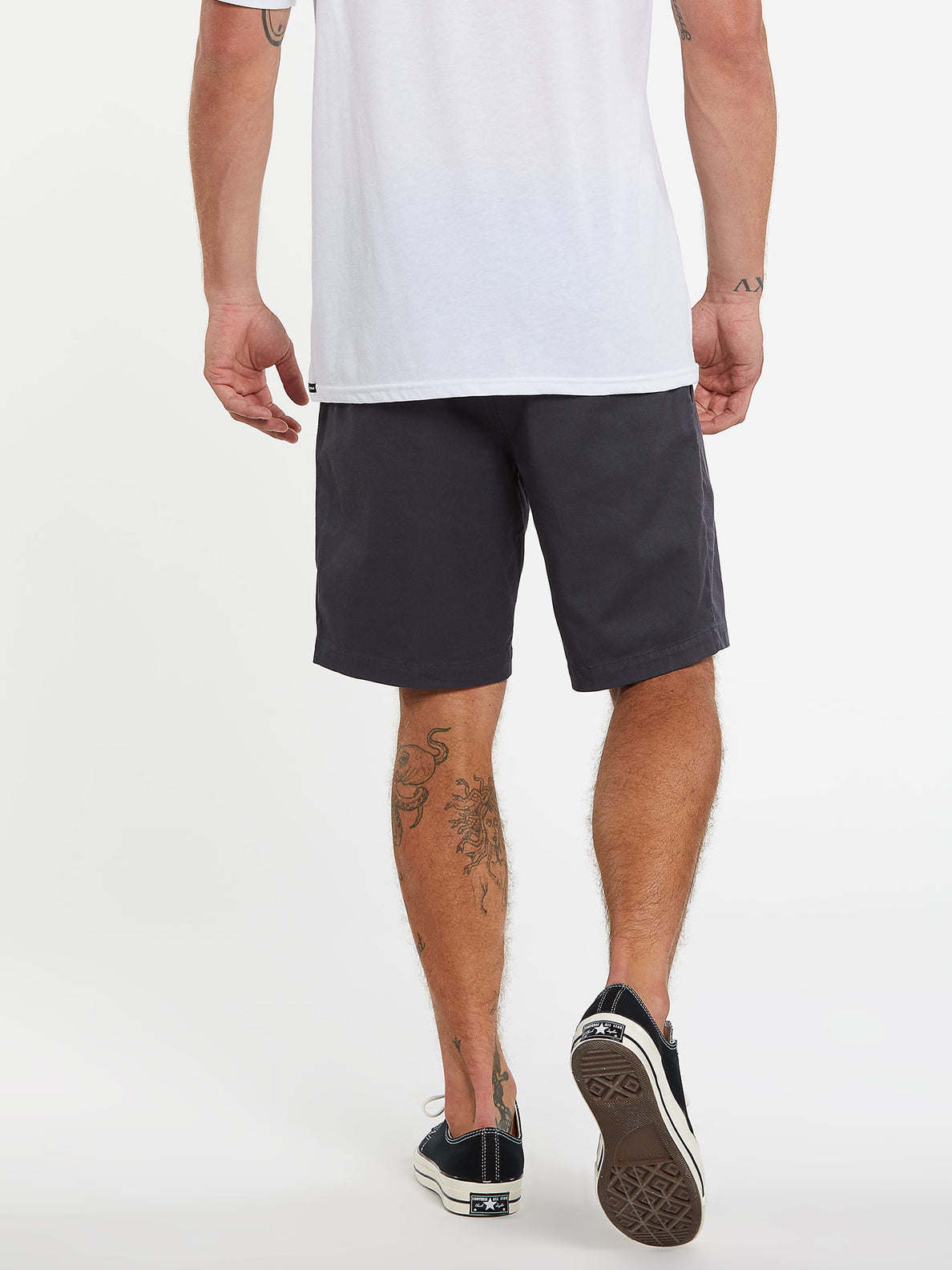 Volcom Frickin Elastic Waist Shorts - Charcoal