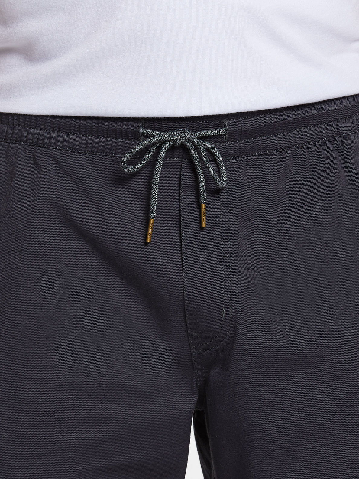Volcom Frickin Elastic Waist Shorts - Charcoal