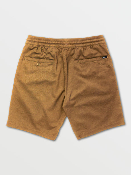 Volcom Frickin Elastic Waist Shorts - Dark Khaki