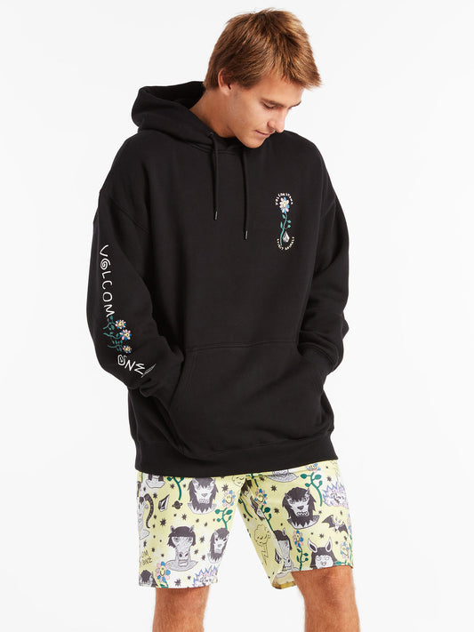 Volcom Men's Surf Vitals Ozzy Wrong Hoodie - Black