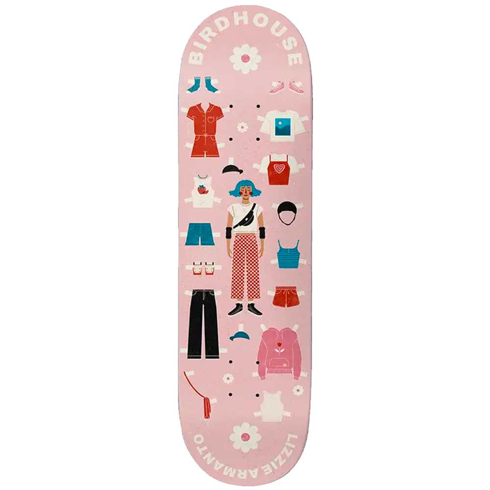 Birdhouse LA Paper Dolls Skateboard Deck 8.0"