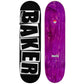Baker Skateboard Brand Logo Blk/Wht Skateboard Deck 8.25"