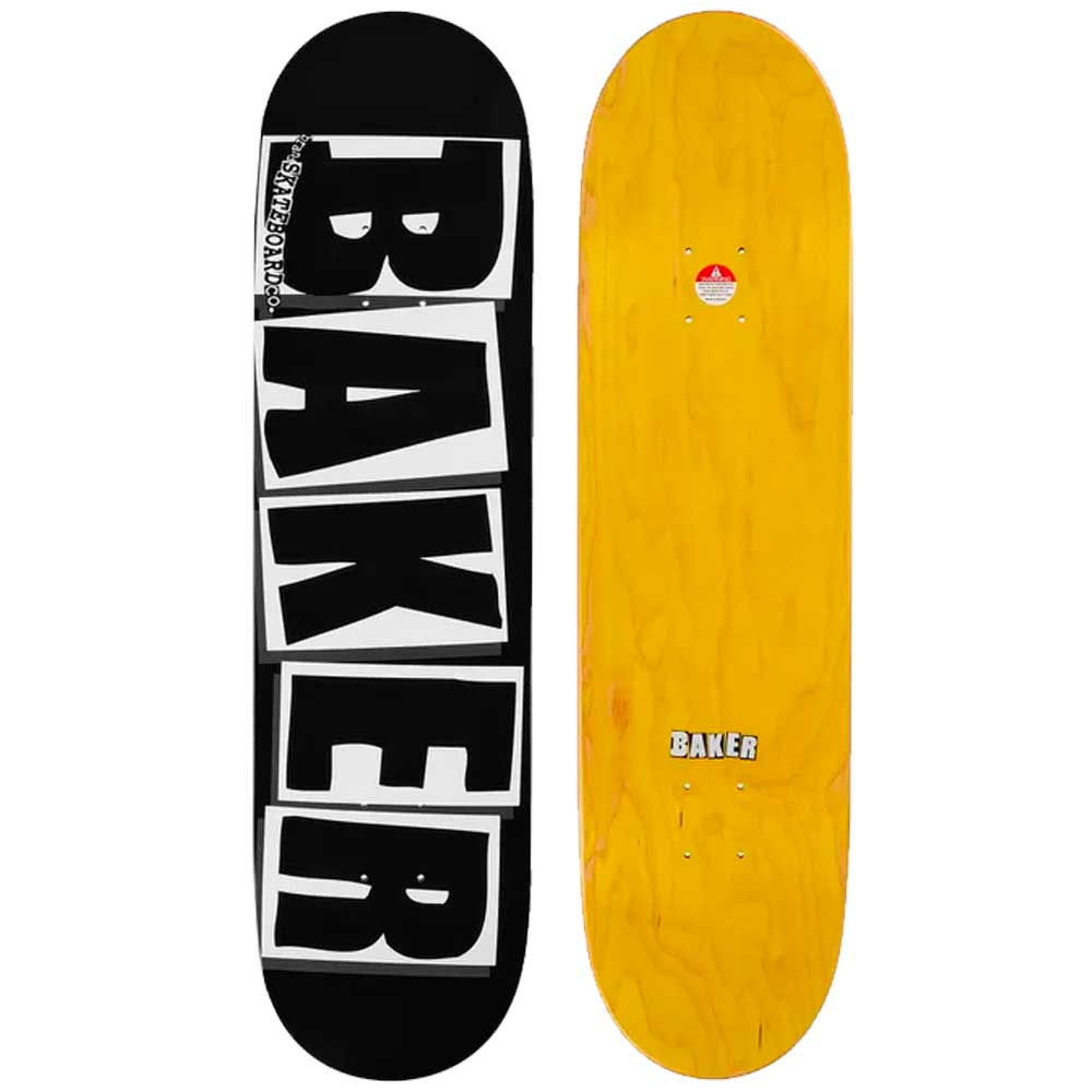 Baker Brand Logo Blk/Wht Skateboard Deck 8.475"