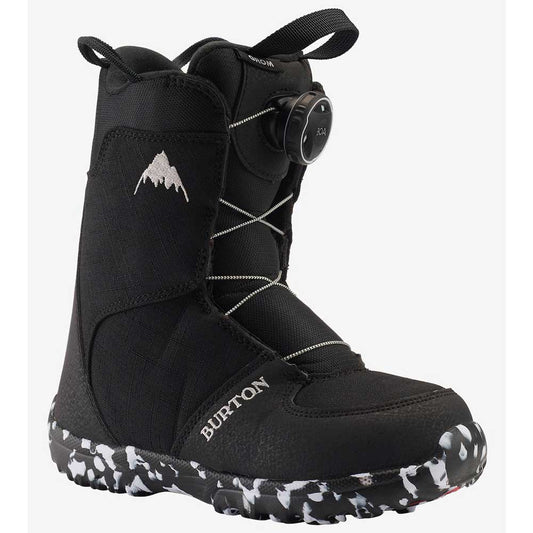 Burton Kids' Grom Boa Snowboard Boots - 2023 Black