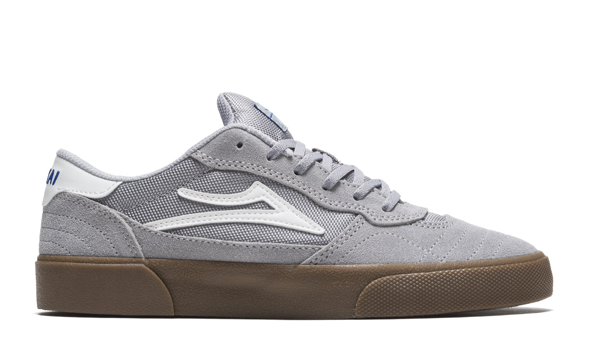 Lakai Cambridge Skate Shoes - Light Grey/Gum/Suede