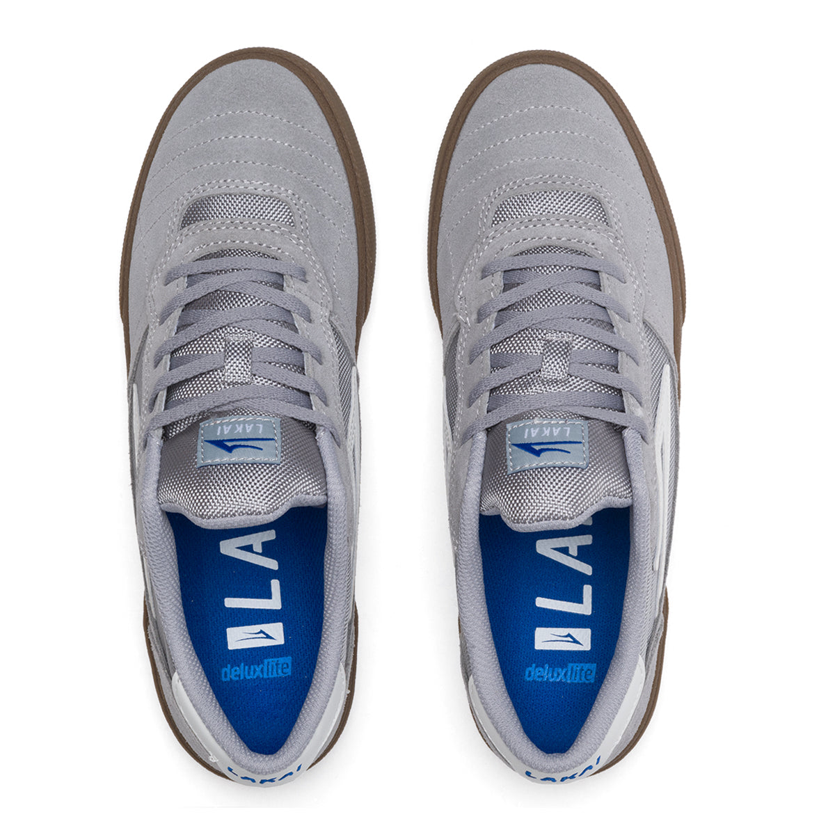 Lakai Cambridge Skate Shoes - Light Grey/Gum/Suede