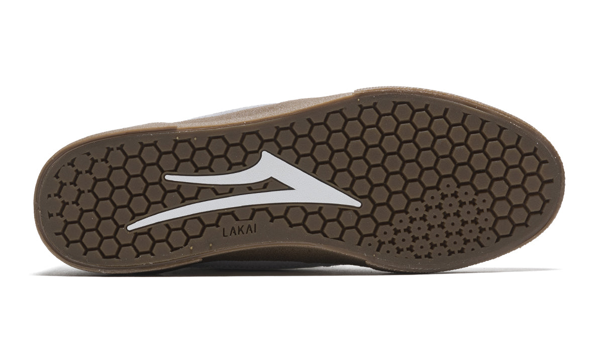 Lakai Cambridge Skate Shoes - Light Grey/Gum/Suede