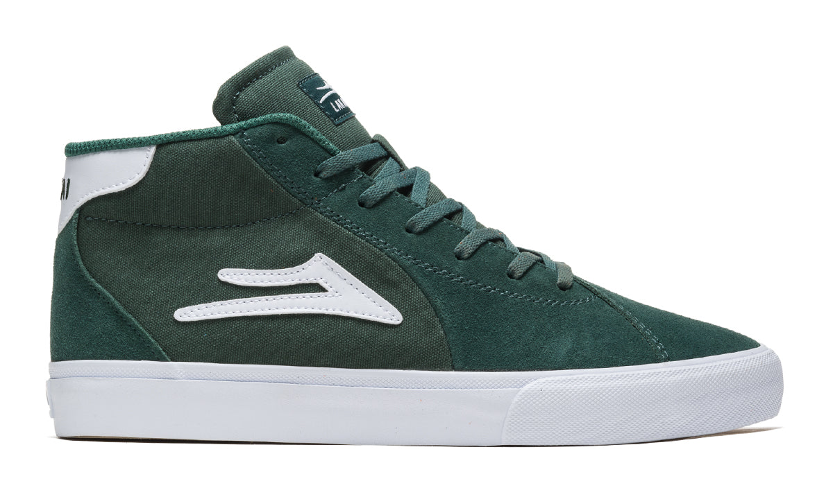 Lakai Flaco II Mid Skate Shoes - Pine Suede