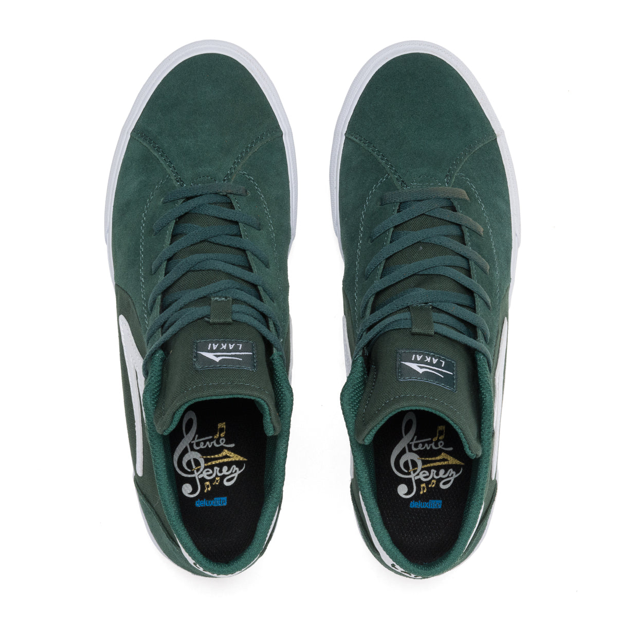 Lakai Flaco II Mid Skate Shoes - Pine Suede