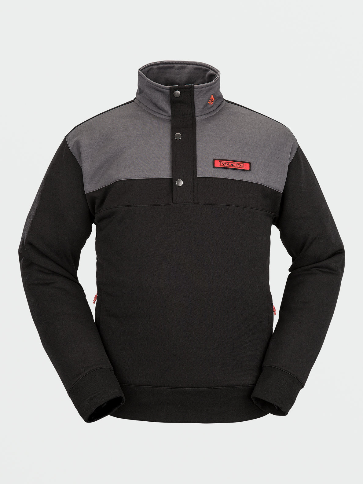 Volcom Mens She Crew Half Zip Fleece Pullover Sweatshirt – Focus