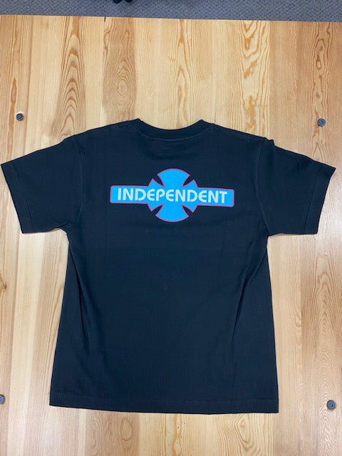 Independent Split Cross Logo Youth T-Shirt - Black