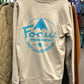 Focus Mtn Logo Crew Stone