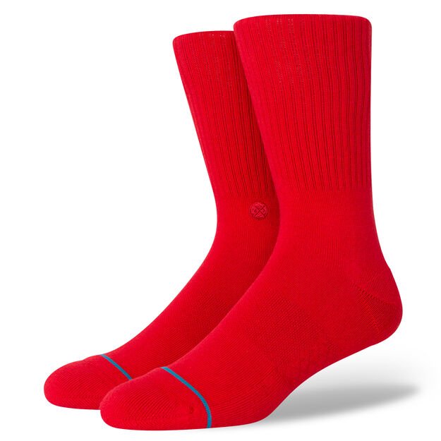 Stance Icon Crew Socks - Red