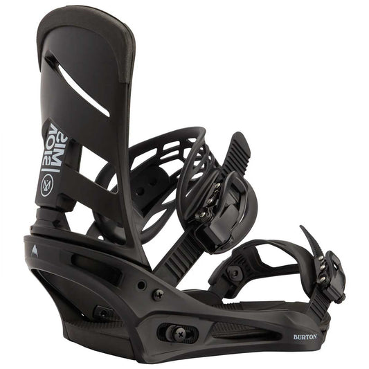 Burton Men's Mission Re:Flex Snowboard Bindings 2024 - Black