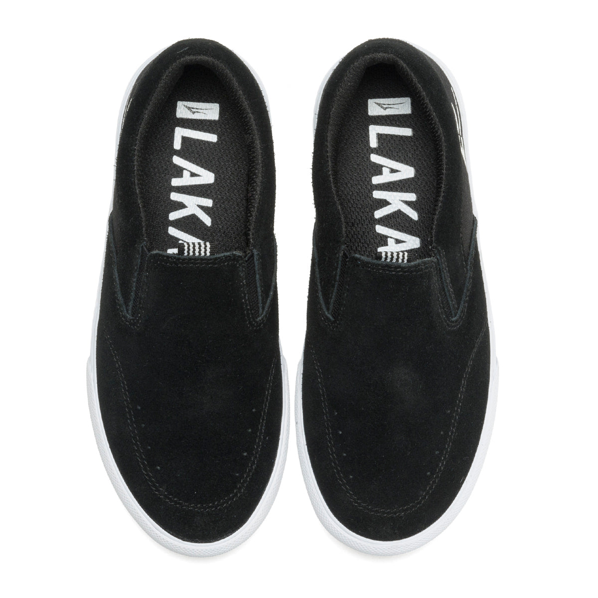 Lakai Owen Kids Skate Shoes - Black/Suede