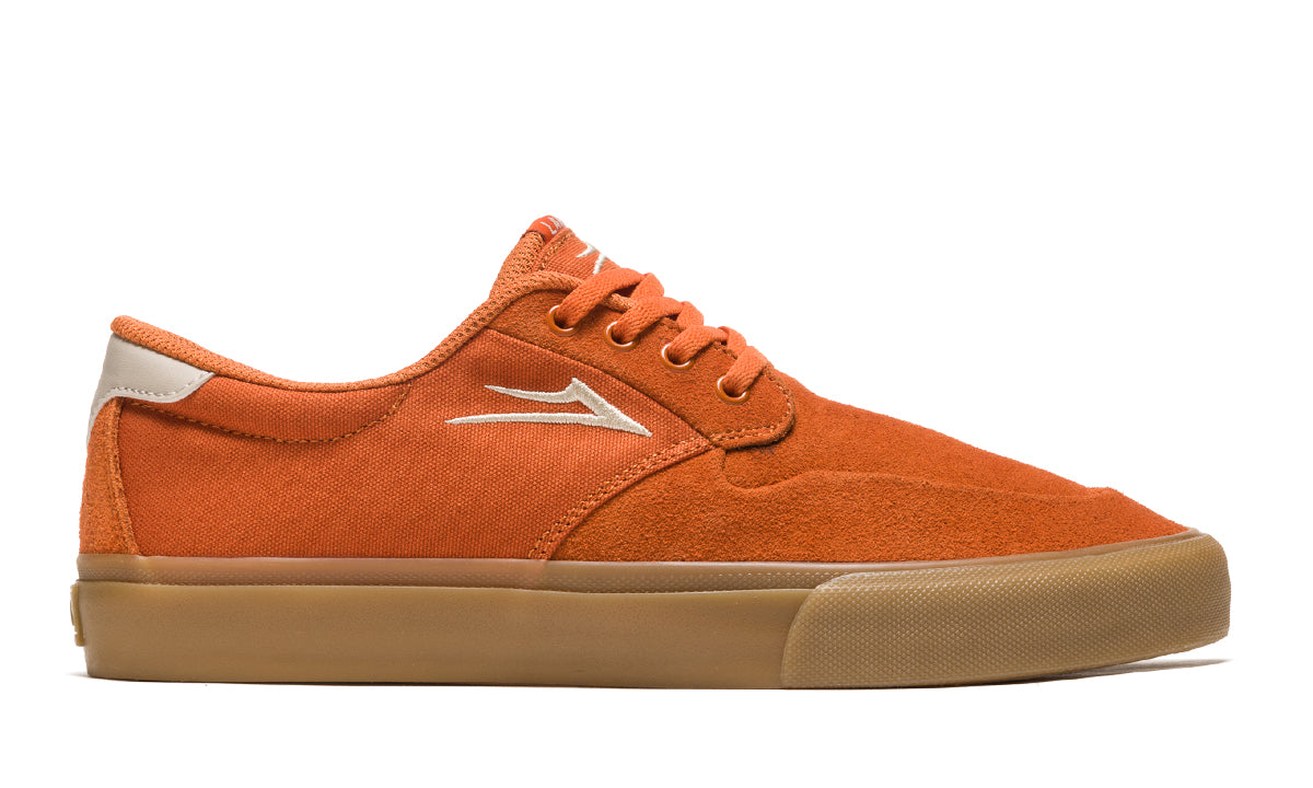 Lakai Riley 3 Skate Shoes - Burnt Orange Suede