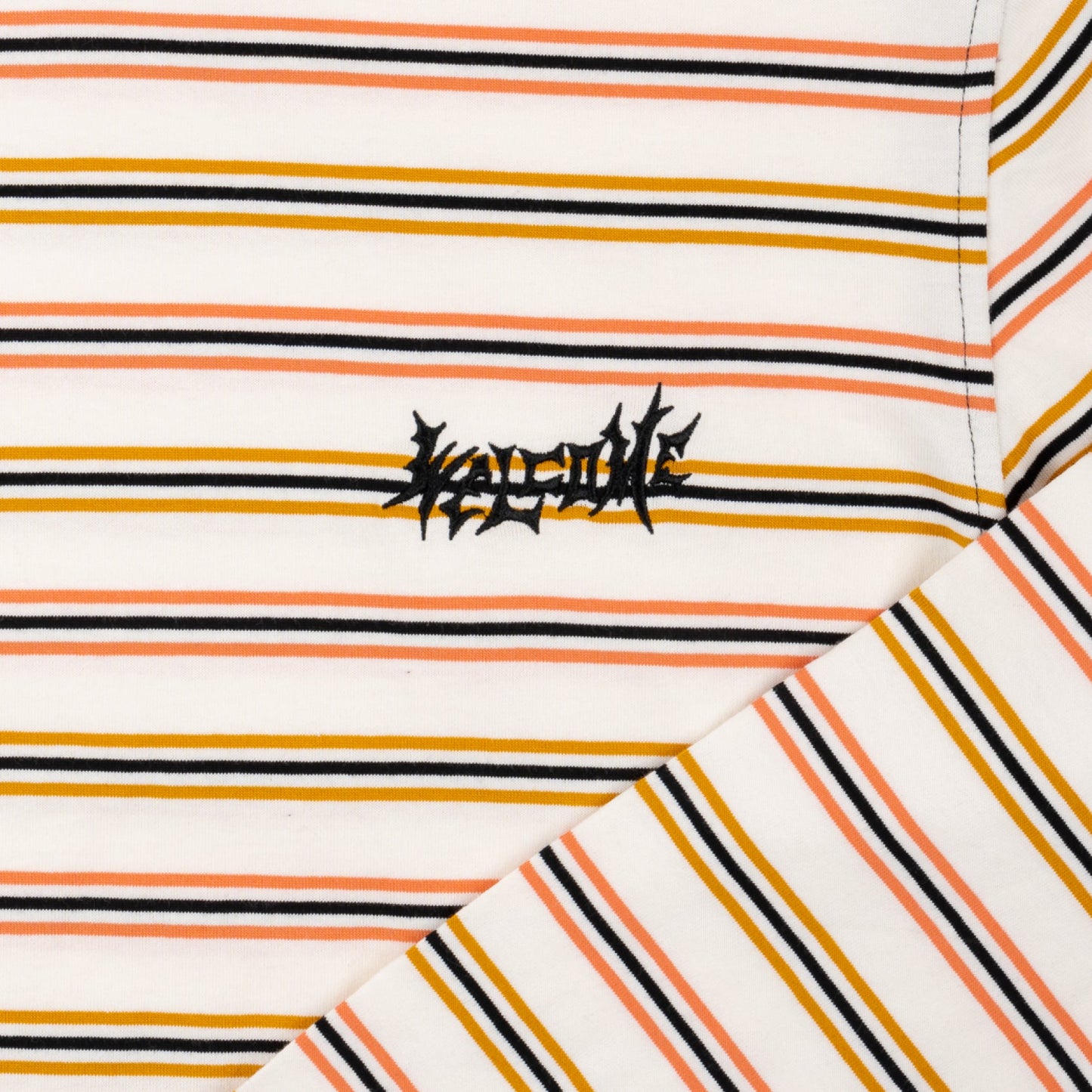 Welcome Palmer Stripe Yarn-Dyed Longsleeve Knit T-Shirt - Bone