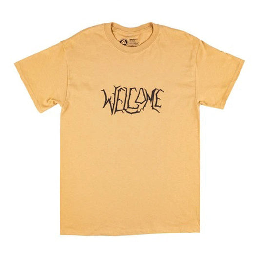 Welcome Black Lodge T-Shirt - Old Gold/Black