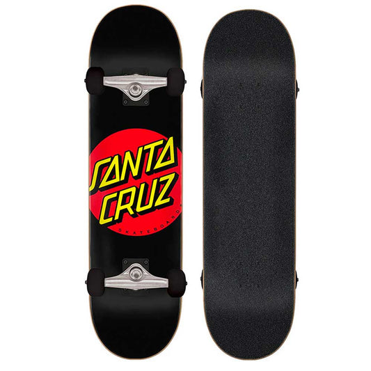 Santa Cruz Classic Dot Full Skateboard Complete - 8.0 Black