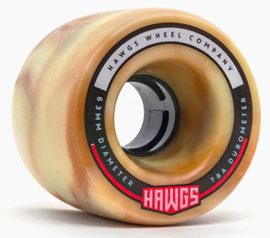 Hawgs Fatty 63mm Wheels Orange/Yellow