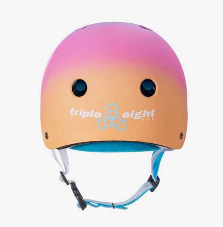 Triple 8 Certified Sweatsaver Skateboard Helmet - Sunset