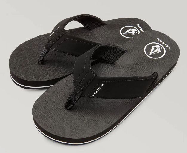 Volcom Big Boys Victor Sandal - Black