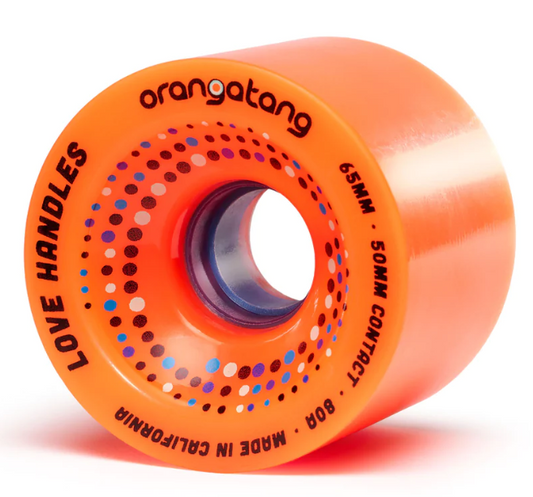 Orangatang Love Handles Orange 65mm, 80a Longboard Wheels