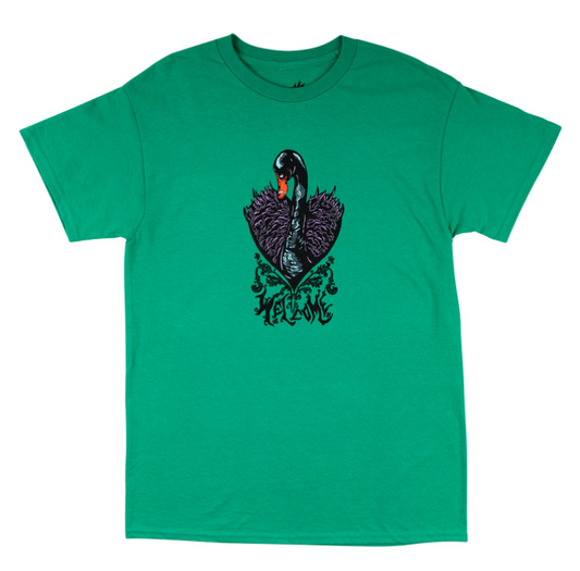 Welcome Black Swan T-Shirt - Kelly Green