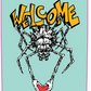 Welcome Spider on Effigy Skateboard Deck - 8.8" Teal