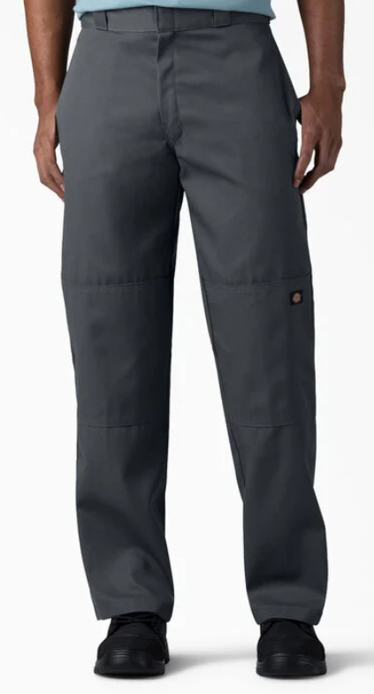 Dickies Loose Fit Double Knee Work Pants - Charcoal Gray