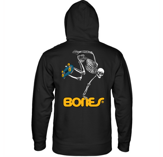 Powell Peralta Sk8Board Skeleton Hooded Sweatshirt - Black