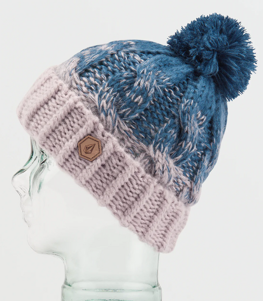 Volcom Women's Gradient Hand Knit Beanie - Amethyst Smoke