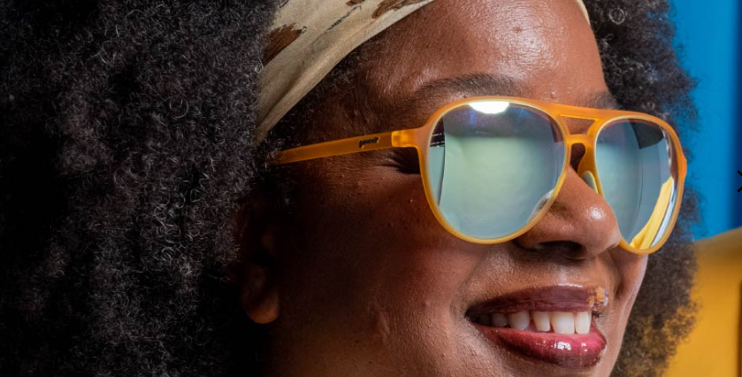 Goodr Mach G Cheesy Flight Attendant Sunglasses