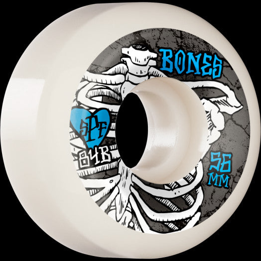Bones Wheels SPF Skateboard Wheels Rapture 56mm P5 Sidecut 84B - White